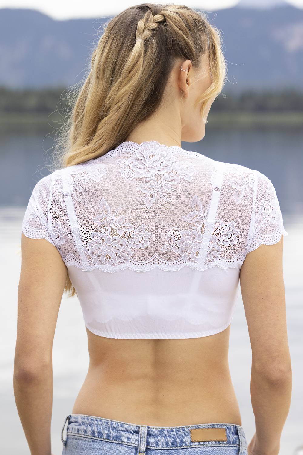 Nina Von C. Dirndl-Bluse Sybille, kurzarm Bis zu 60% Rabatt