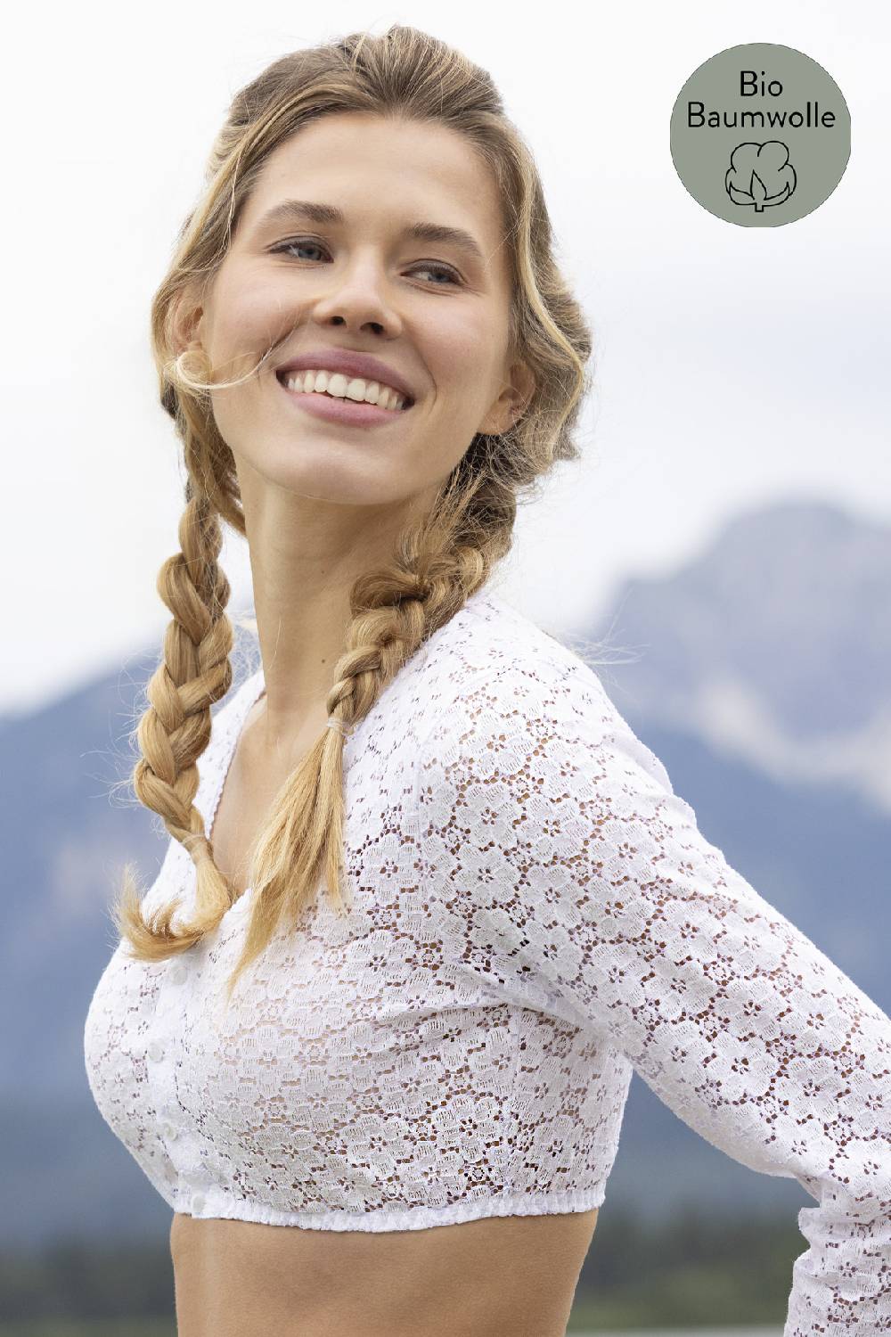 Nina Von C. Dirndl-Bluse Sabine, 3/4 Arm Muttertagsangebot