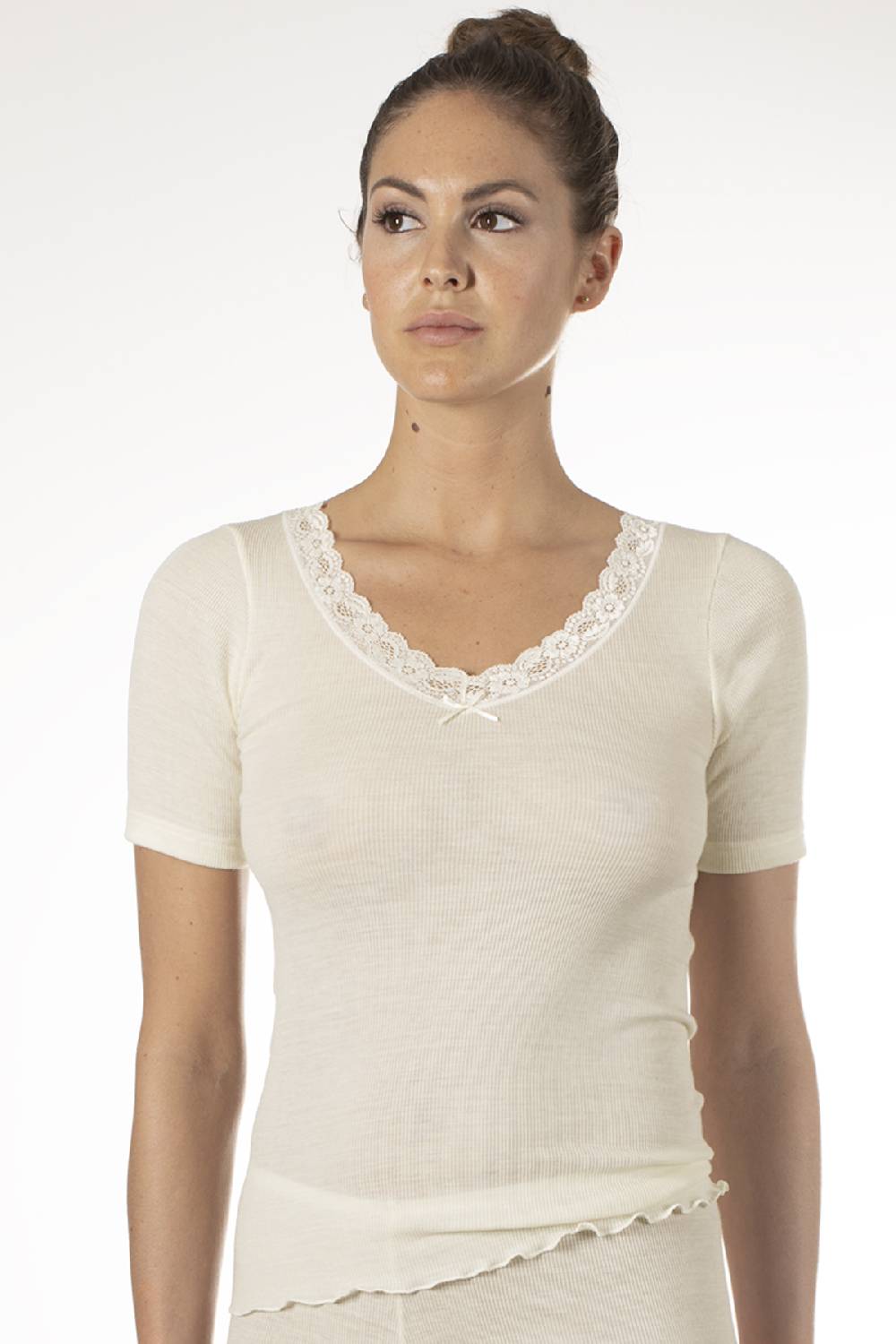 Nina Von C. Halbarm Shirt, WOOL SILK Meist gekauft