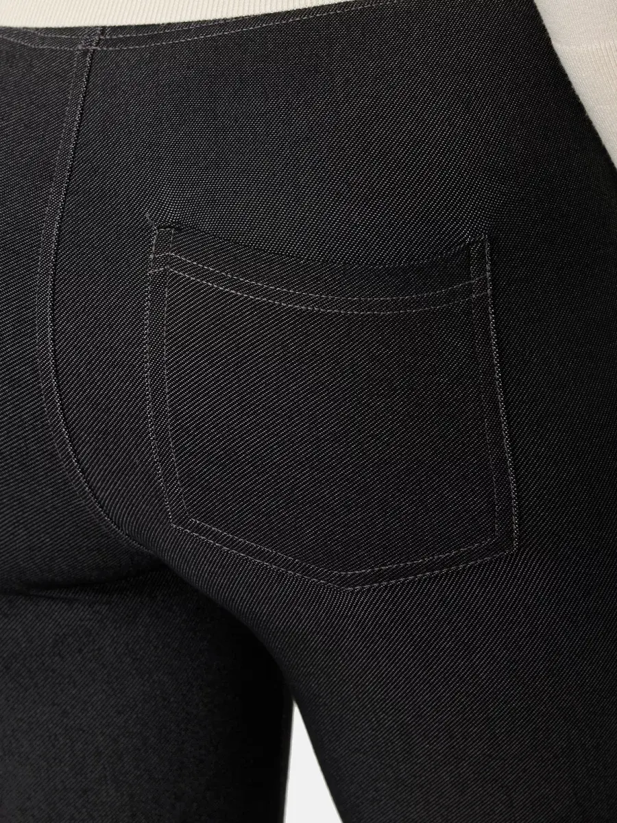 Nur Die Treggings in Jeans-Look - Relax & Go - schwarz - Größe 46-48 Vatertagsangebot
