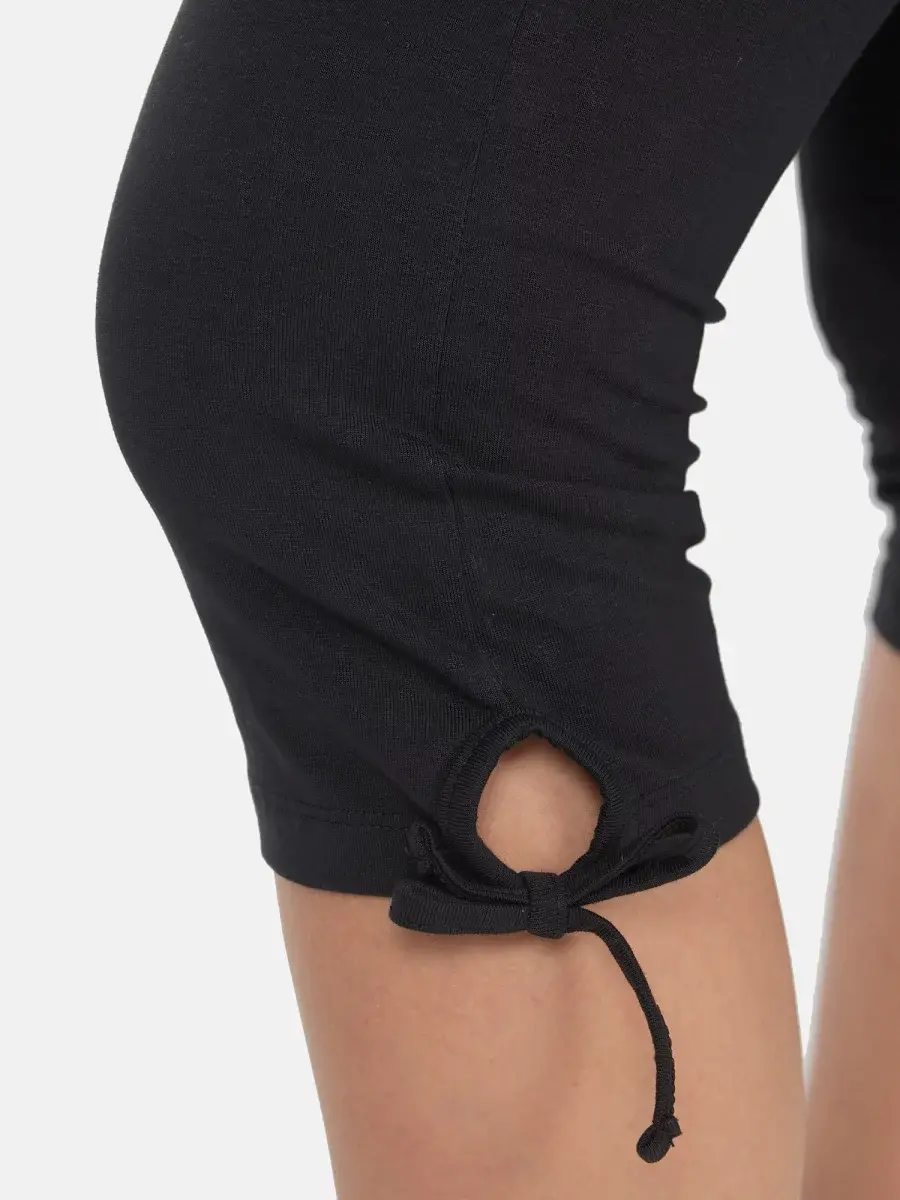 Nur Die Baumwoll Capri - Relax & Go - schwarz - Größe 36-38 Begrenzte Freigabe