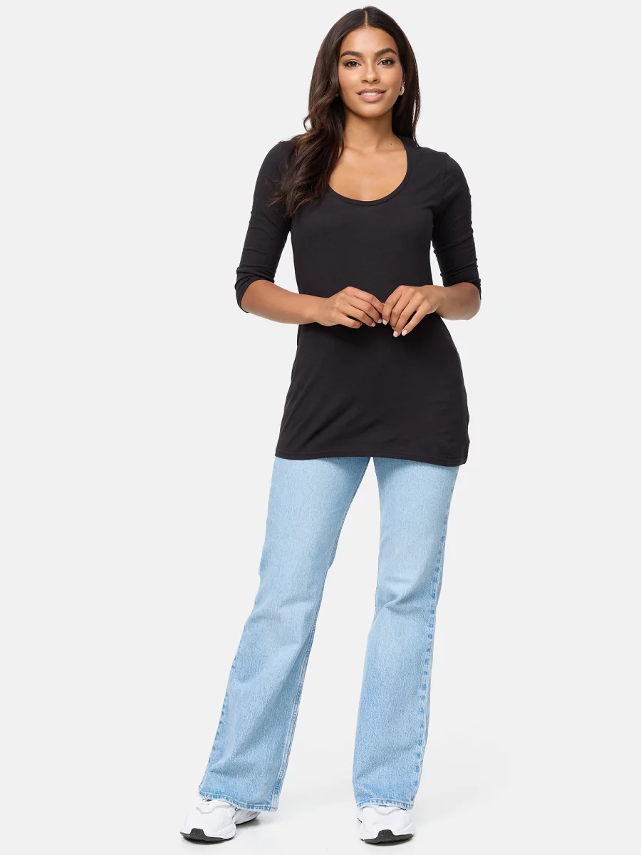 Nur Die Long-Shirt - Relax & Go - schwarz - Größe 48-50 Letzte 3 Tage