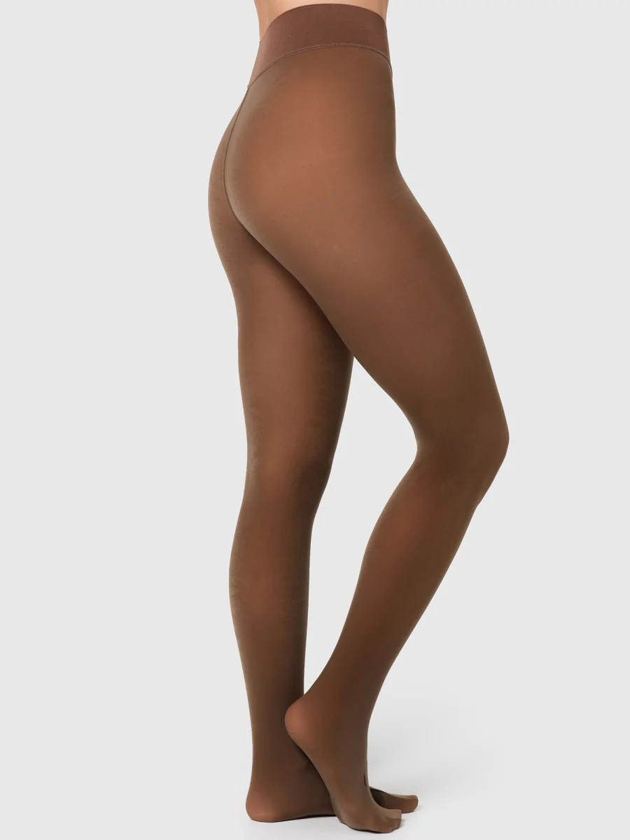 Nur Die Strumpfhose Warm & Transparent strapazierfähig 80 DEN - braun - Größe 40-44 Letzte 2 Tage