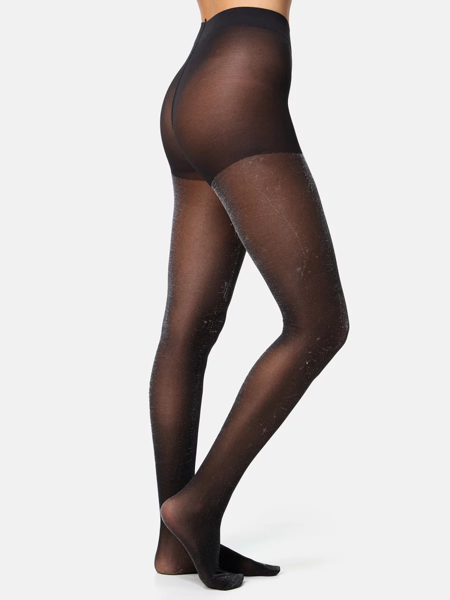 Nur Die Strumpfhose Glitzer 25 DEN - schwarz - Größe 42-44 50% Rabatt mit kostenlosem Versand