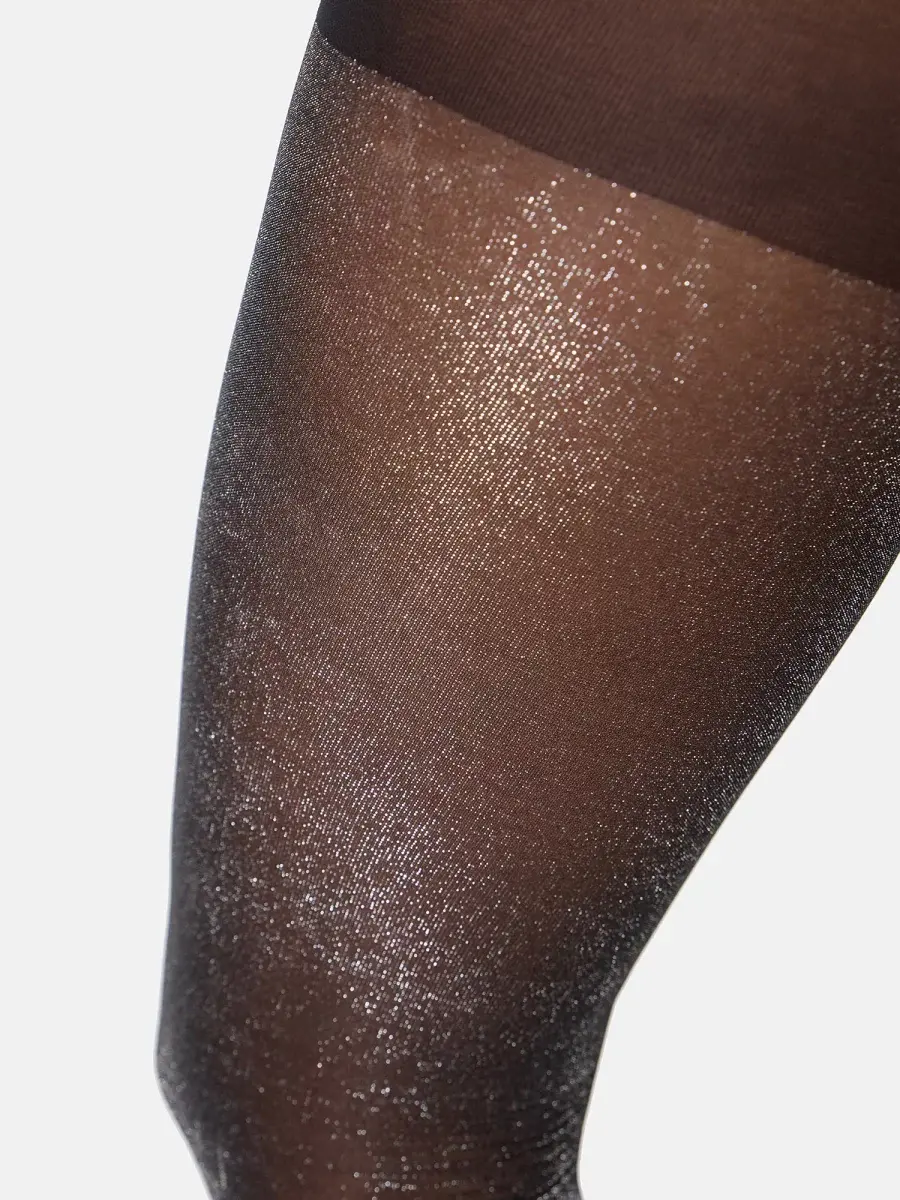 Nur Die Strumpfhose Glitzer 25 DEN - schwarz - Größe 42-44 50% Rabatt mit kostenlosem Versand