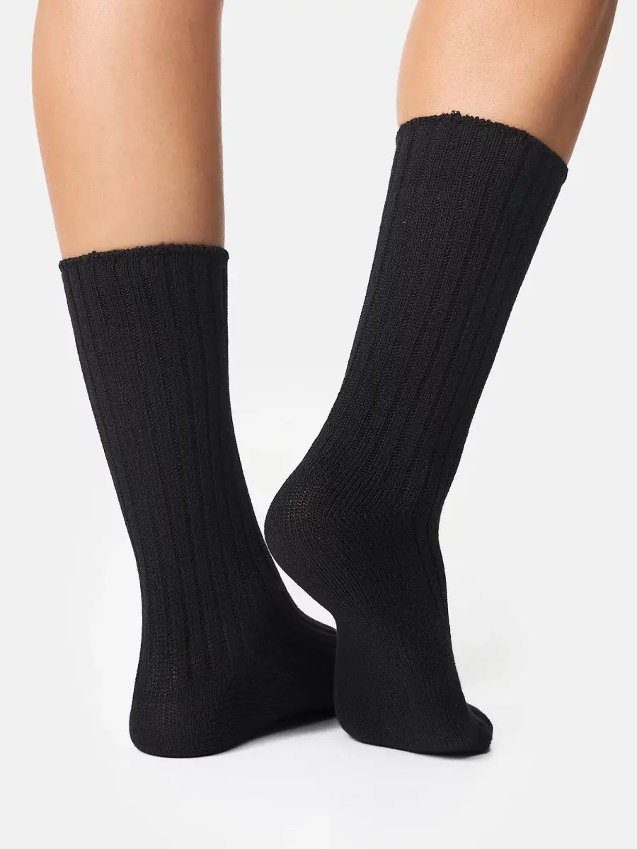 Nur Die Bambus¹ Boots Socke - schwarz - Größe 35-38 Online