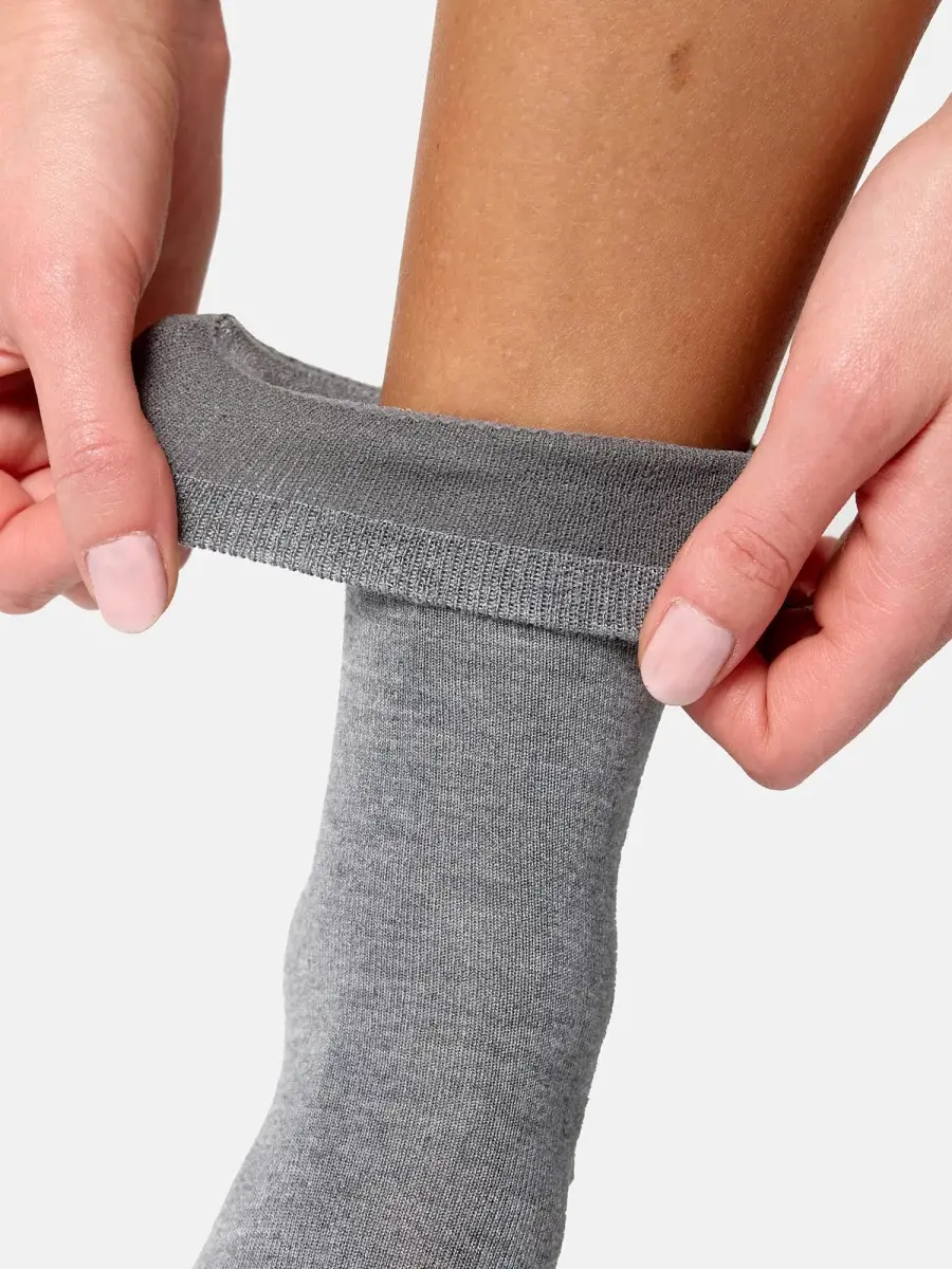 Nur Die Socke Komfort Bund Bambus¹ - hellgraumelange - 35-38 Sonderangebot