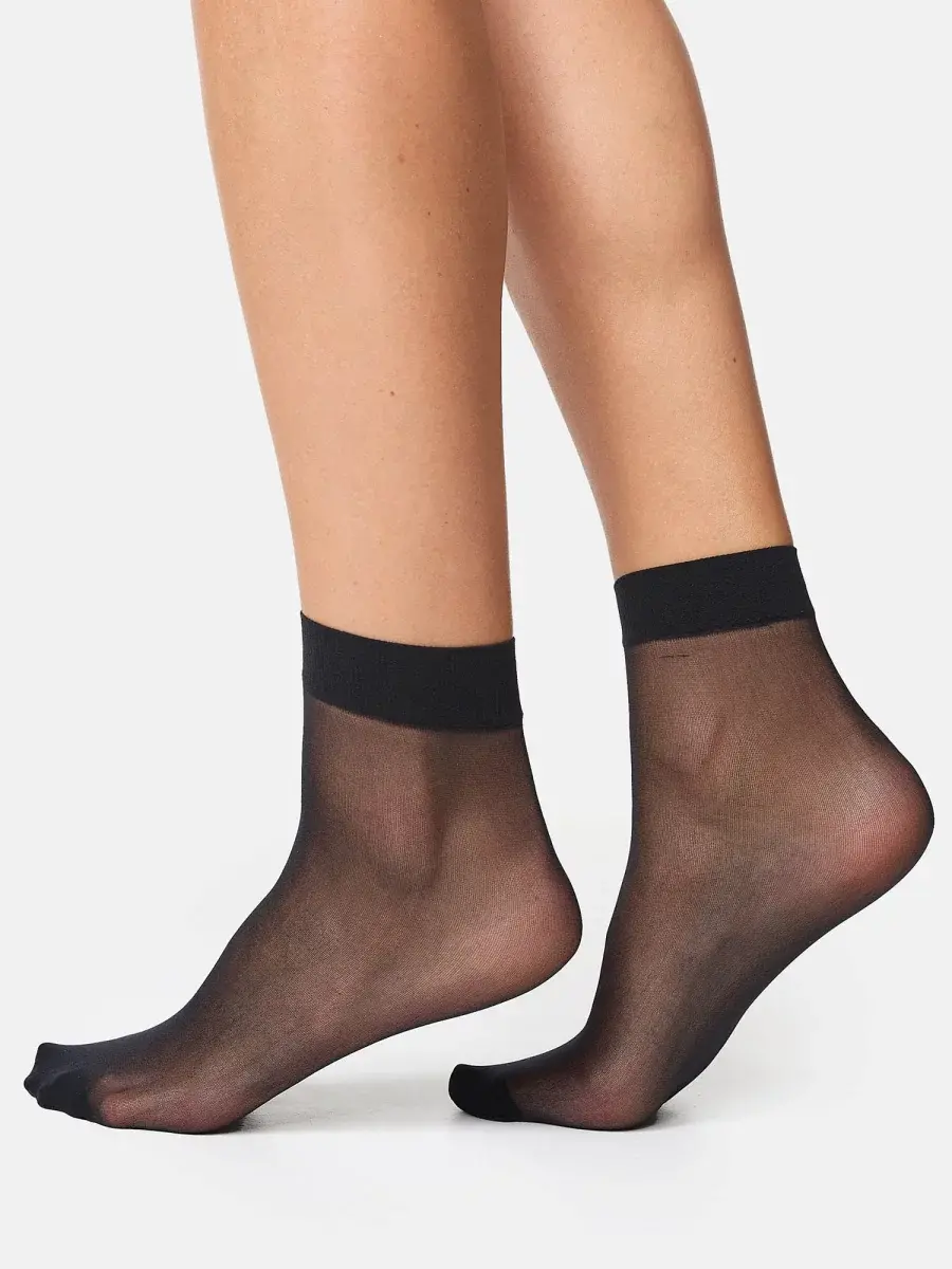 Nur Die Söckchen 20 DEN 2er Pack - schwarz - one size Versandkostenfrei