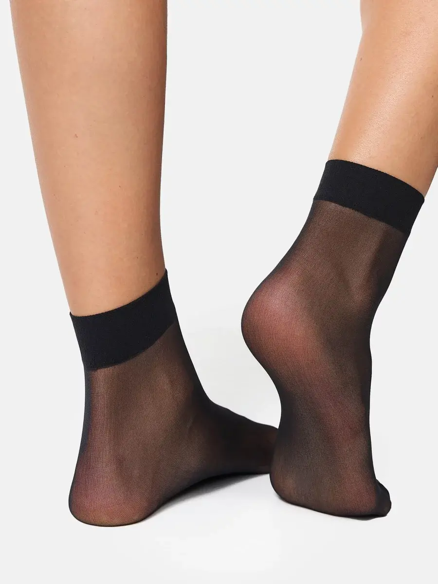 Nur Die Söckchen 20 DEN 2er Pack - schwarz - one size Versandkostenfrei