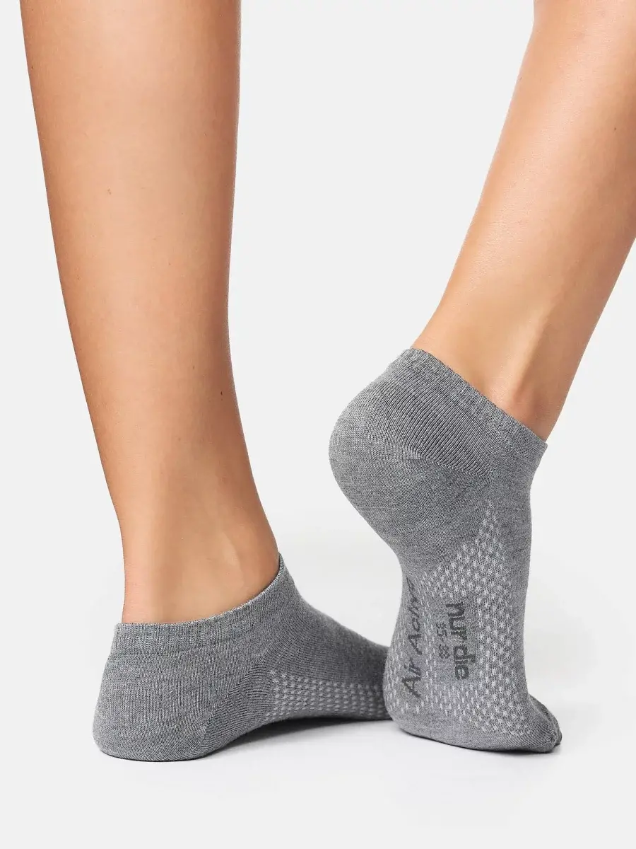 Nur Die 5-Pack Sneakersocken Bambus¹ - hellgraumelange - Größe 39-42 Großer Ausverkauf