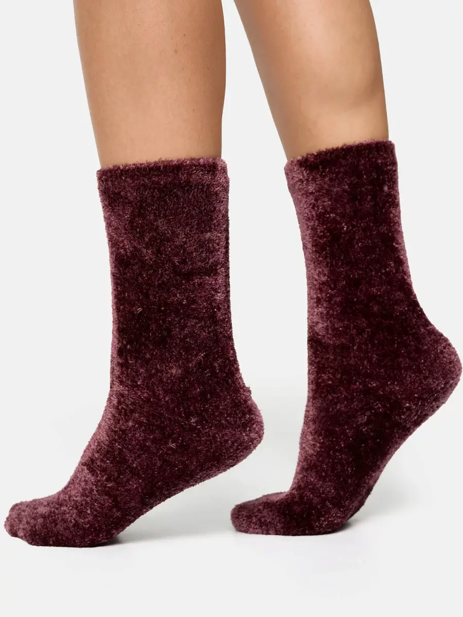 Nur Die Supersoft Socke 2.0 - bordeaux - Größe 35-38 Preisnachlass