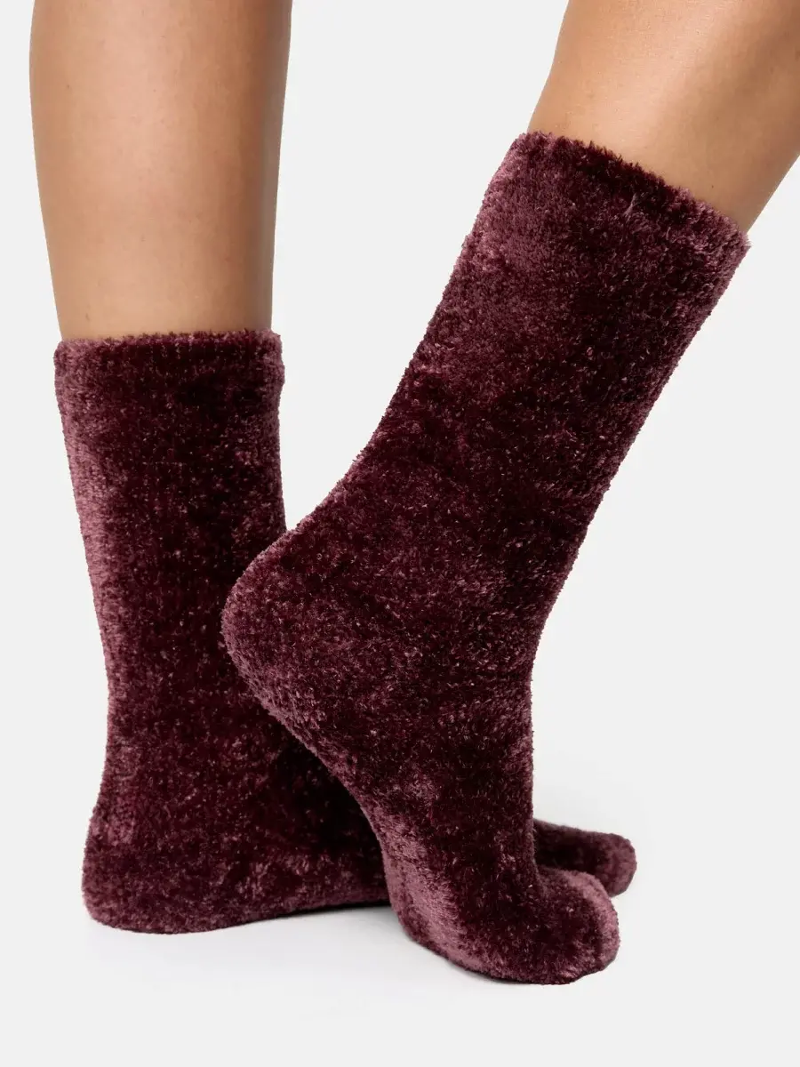 Nur Die Supersoft Socke 2.0 - bordeaux - Größe 35-38 Preisnachlass