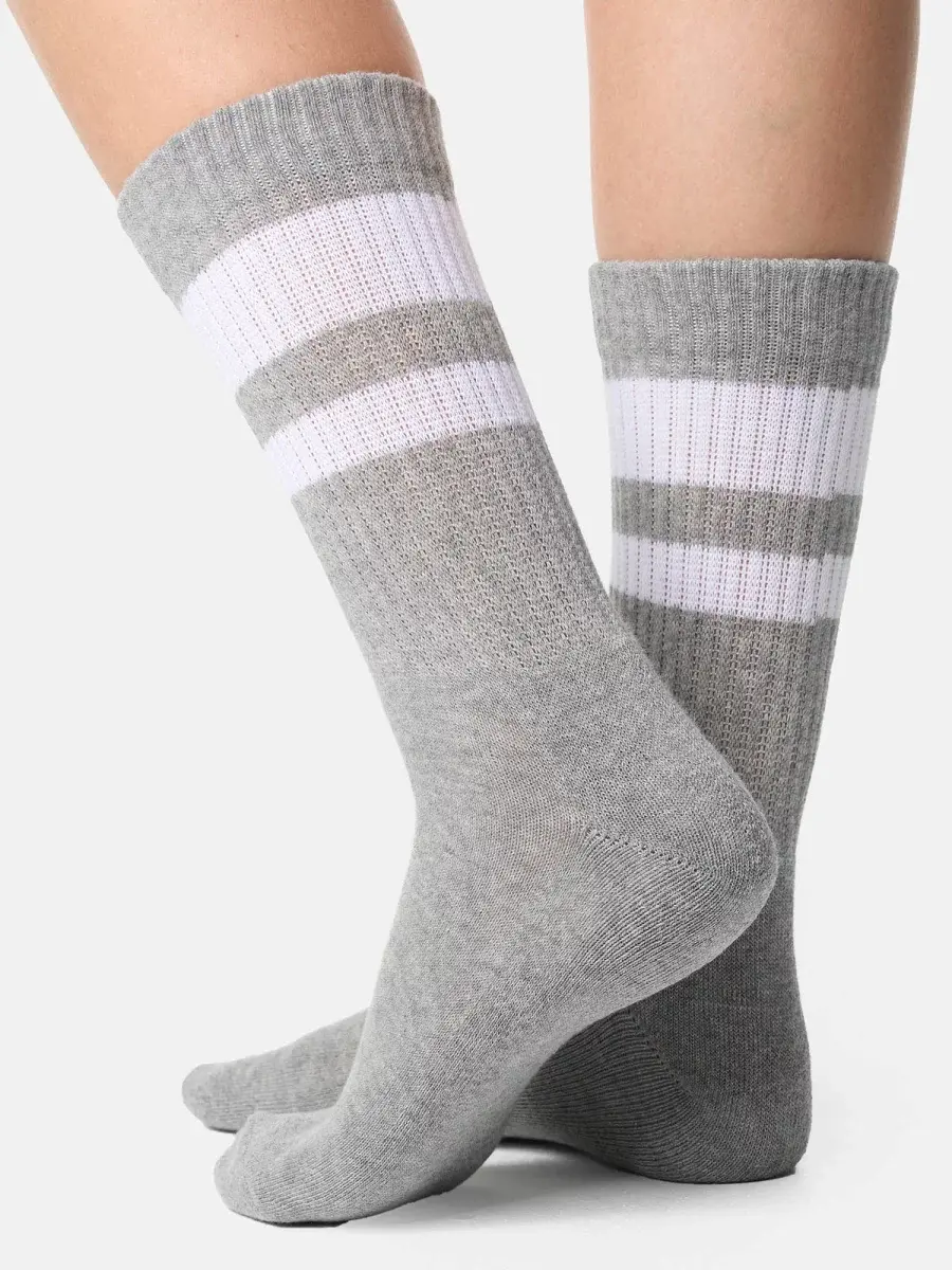 Nur Die Sport Socken 3er Pack - weiß/grau/schwarz - Größe 39-42 Muttertagsangebot