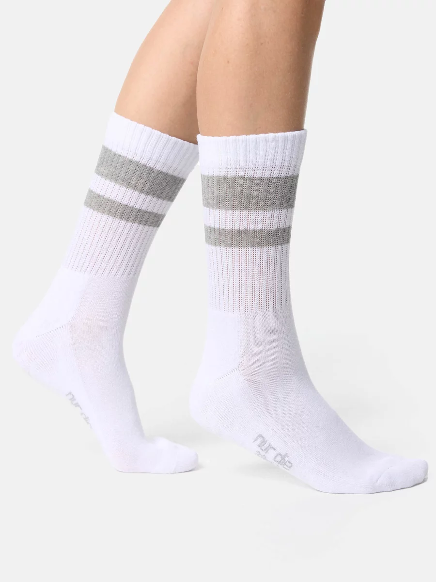 Nur Die Sport Socken 3er Pack - weiß/grau/schwarz - Größe 39-42 Muttertagsangebot