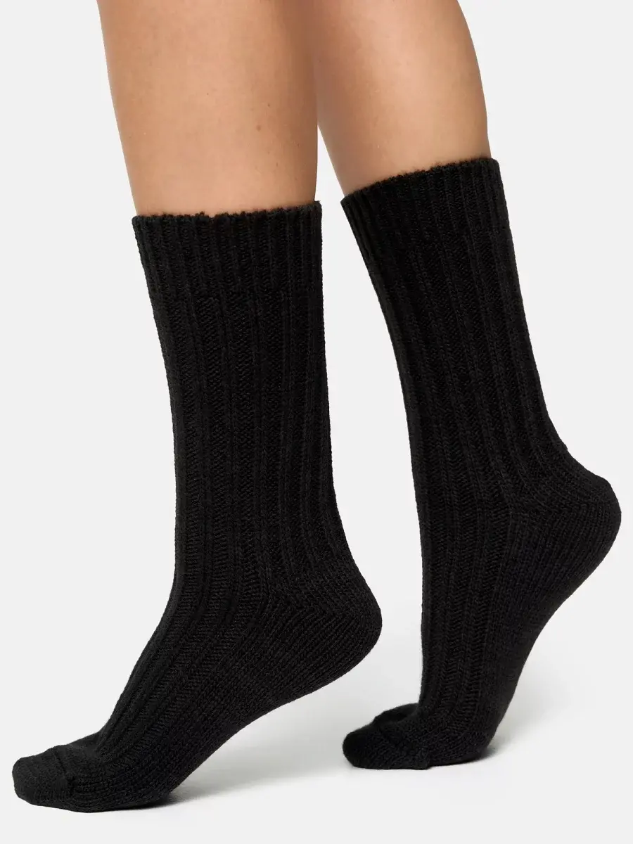 Nur Die Weich & Warm Socke - schwarz - Größe 35-38 Vatertagsangebot