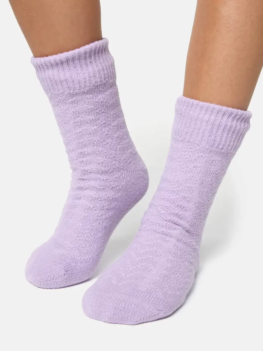 Nur Die Flausch Socke - flieder - Größe 40-41 Valentinstagsangebot