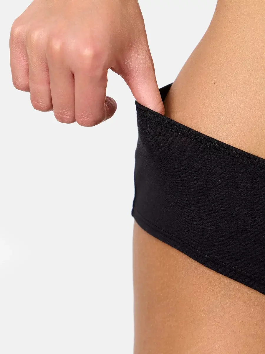 Nur Die Hipster Slip 2er Pack - schwarz - Größe 40-42 Kostenlose Rückgabe