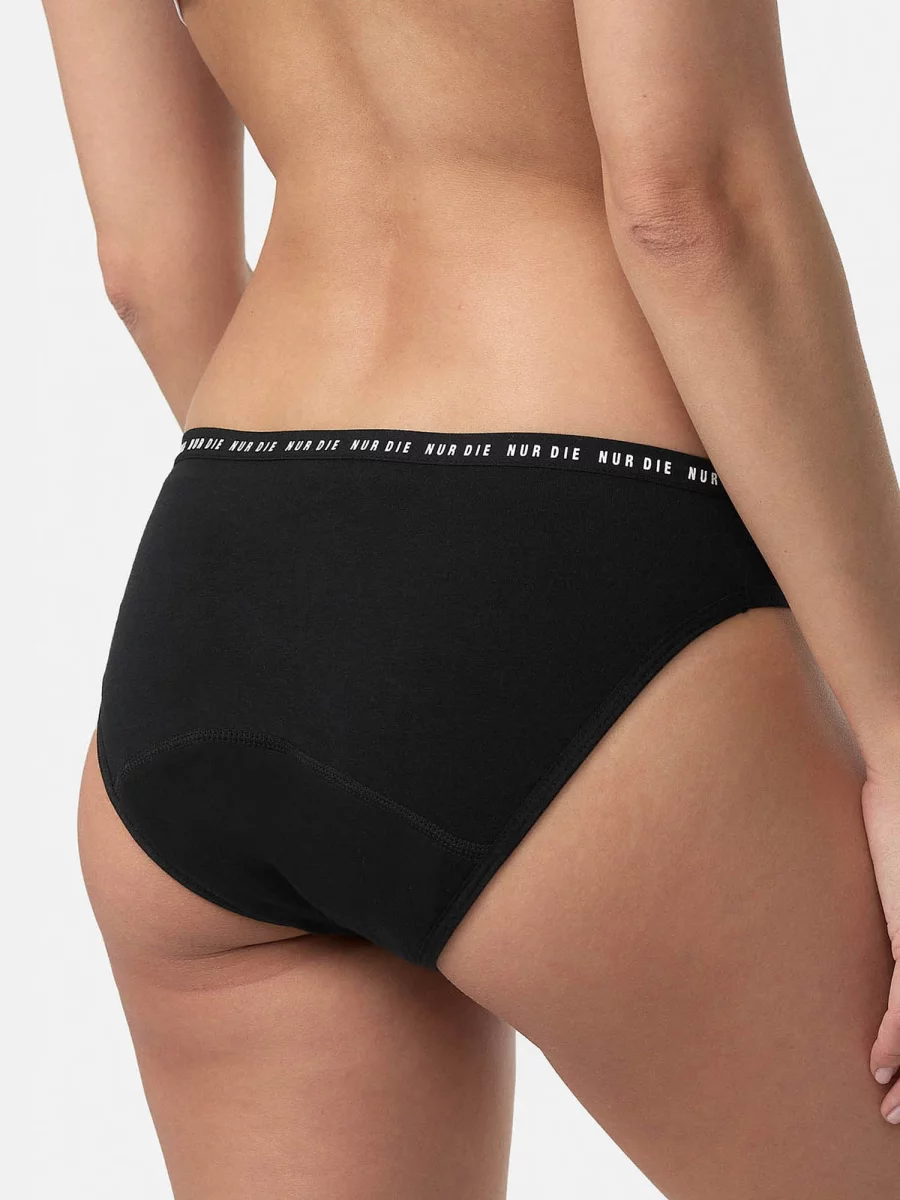 Nur Die Periodenunterwäsche Alles Geregelt Slip mittelstark - schwarz - Größe 32-34 Letzte 2 Tage