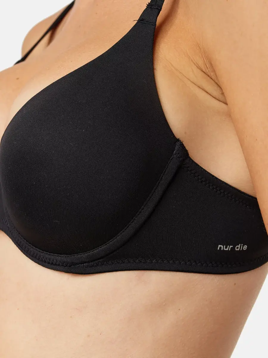 Nur Die T-Shirt BH - schwarz - 80 A 50% Rabatt mit kostenlosem Versand