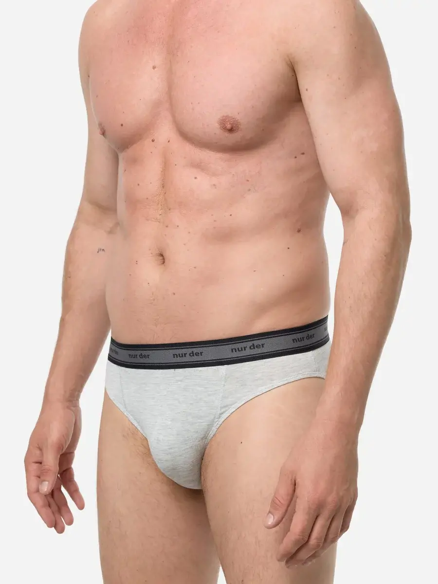 Nur Die Slip Organic Cotton 2er Pack - graumelange - Größe 7 | XL | 54 Blitzverkäufe