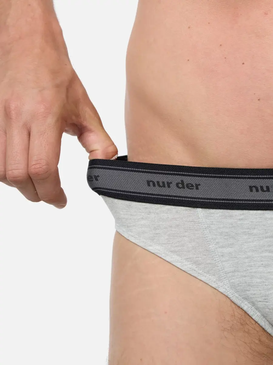 Nur Die Slip Organic Cotton 2er Pack - graumelange - Größe 7 | XL | 54 Blitzverkäufe
