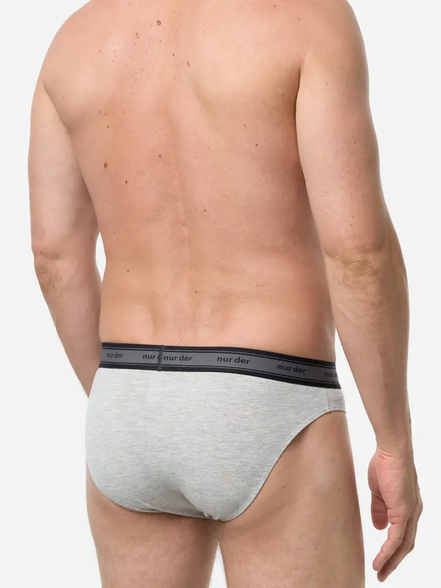 Nur Die Slip Organic Cotton 2er Pack - graumelange - Größe 7 | XL | 54 Blitzverkäufe