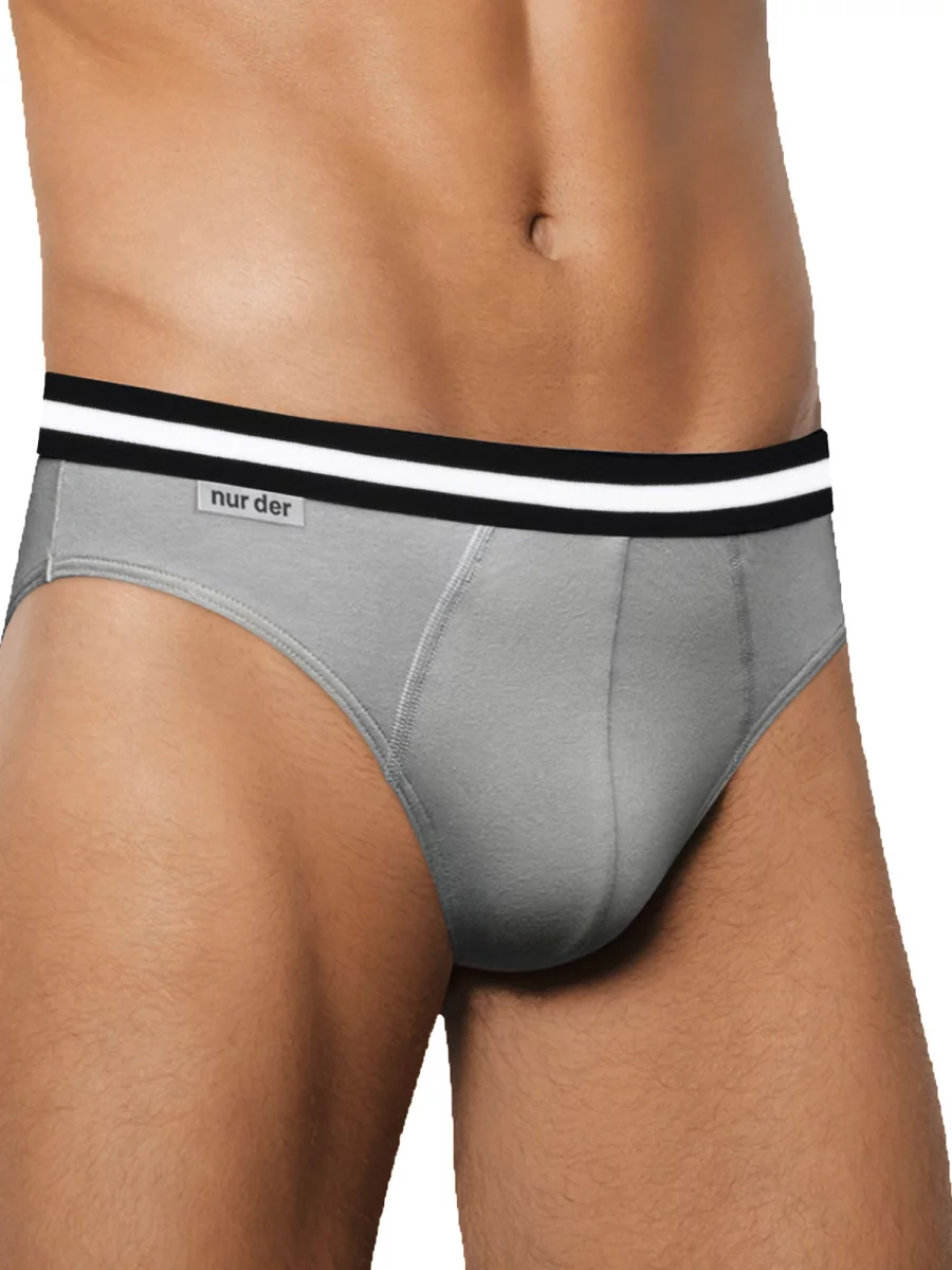 Nur Die Slip Cotton Stretch 2er Pack - hellgrau - Größe 6 | L | 52 Rabatt