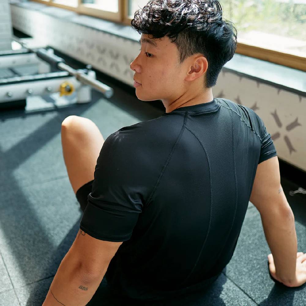 Snocks Trainingsshirt Raglan Herren aus recyceltem Polyamid Valentinstagsangebot