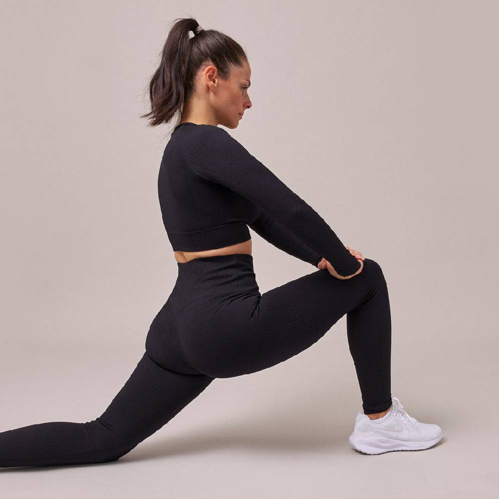 Snocks Gerippte Leggings aus recyceltem Polyamid Sonderangebote