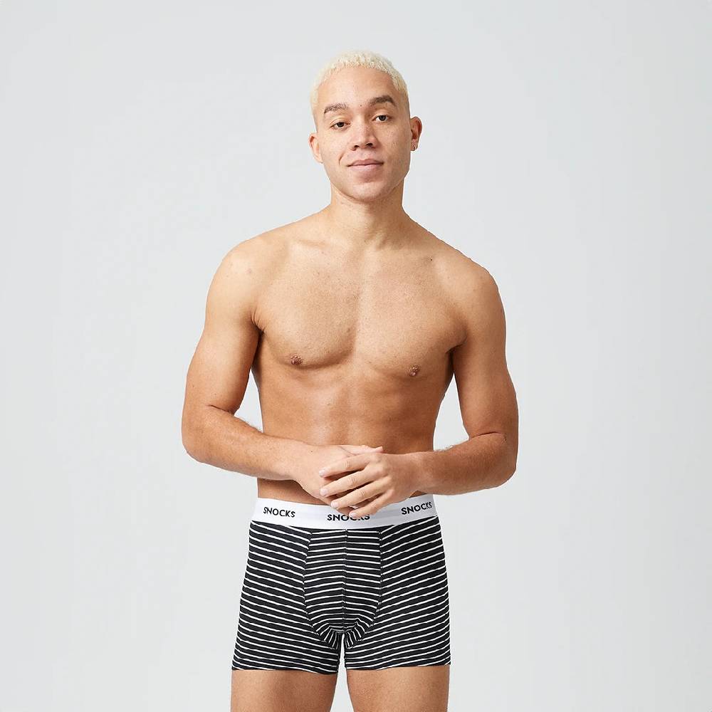 Snocks Boxershorts mit Streifen aus Bio-Baumwolle Vierteljährliche Förderung