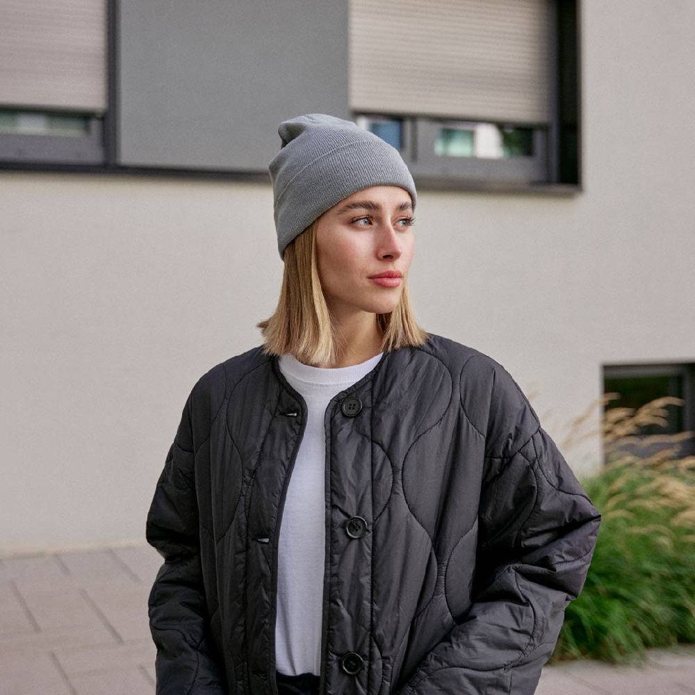 Snocks Beanie Mütze aus recyceltem Polyester Online Outlet
