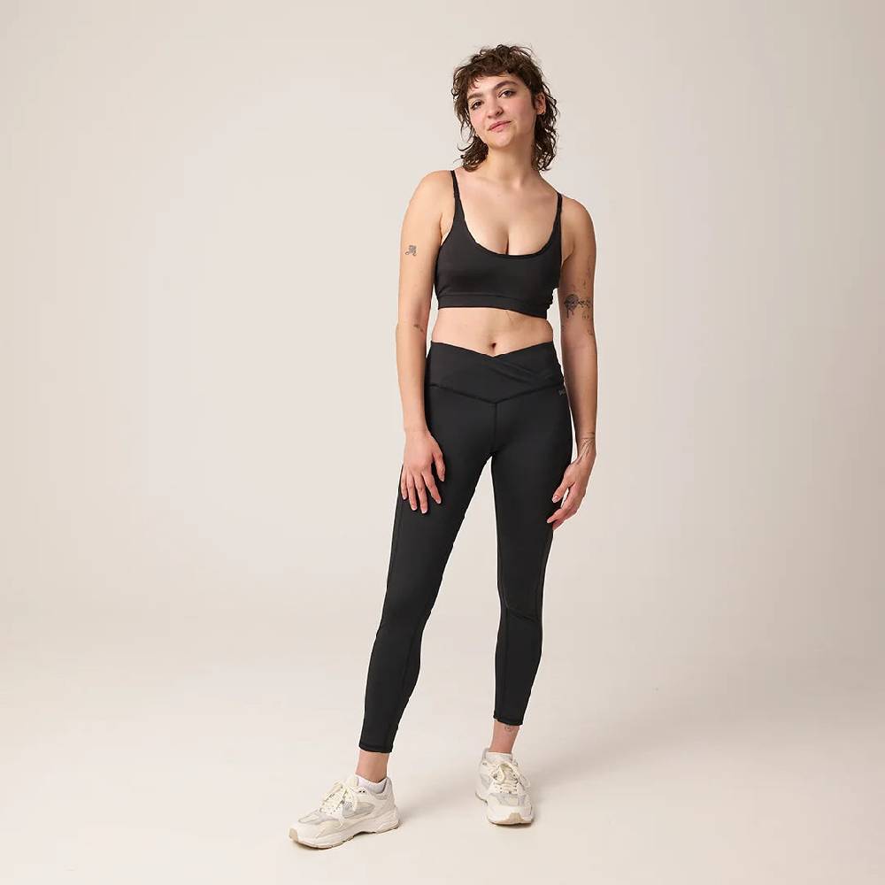 Snocks High Waist Leggings V Cross aus recyceltem Polyester Saisonale Angebote