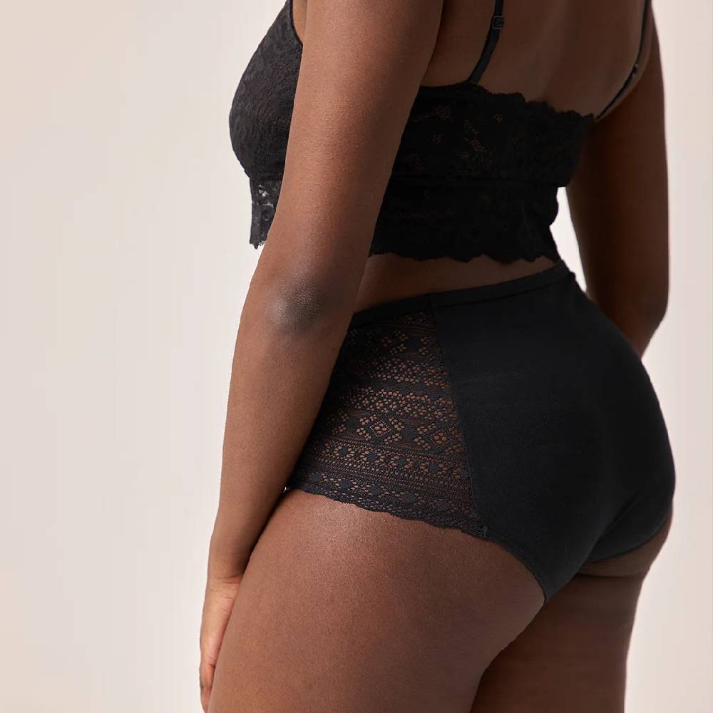 Snocks High Waist Hipster Panties mit Spitze aus Bio-Baumwolle VIP-Rabatte