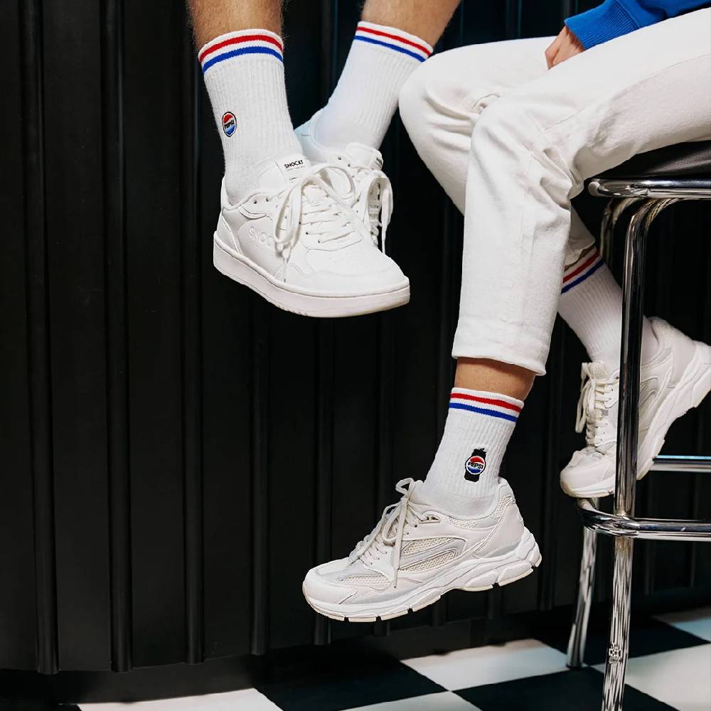 Snocks Hohe Sportsocken mit Streifen aus Bio-Baumwolle JETZT KAUFEN