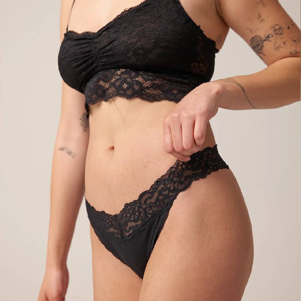 Snocks Tangas mit Spitze aus Bio-Baumwolle Fabrikladen