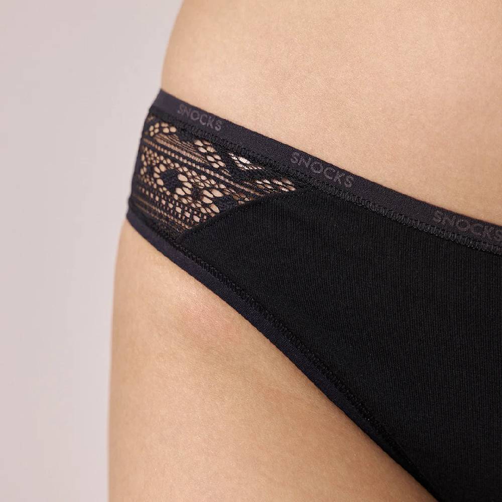Snocks Damenslips mit Spitze aus Bio-Baumwolle Online