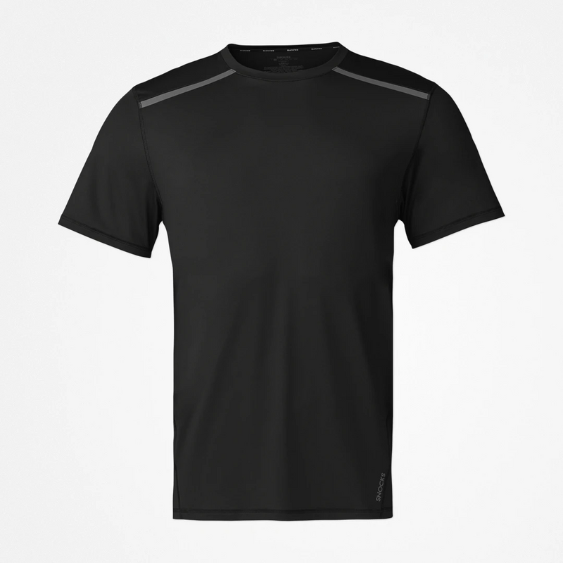 Snocks Trainingsshirt mit Reflexstreifen Herren aus recyceltem Polyamid VIP-Rabatte
