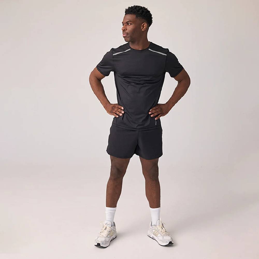 Snocks Trainingsshirt mit Reflexstreifen Herren aus recyceltem Polyamid VIP-Rabatte